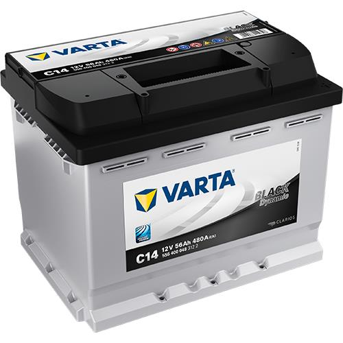 VARTA Μπαταρία 12V  56Ah 480A, Δ+, C14, Black Dynamic