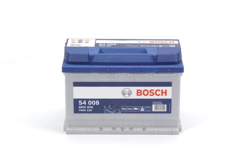 BOSCH Μπαταρία 12V  74Ah 680A, Δ+, S4, Blue Line