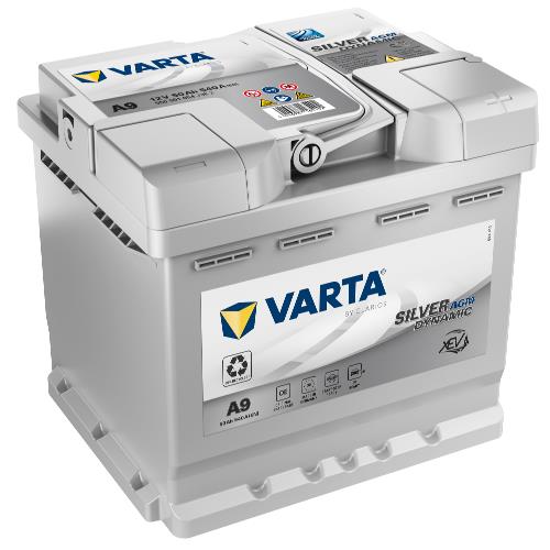 VARTA Μπαταρία 12V  50Ah 540A, A9, Silver Dynamic, AGM, Start-Stop