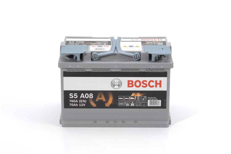 BOSCH Μπαταρία 12V  70Ah 760A, Δ+, S5, AGM, Start-Stop