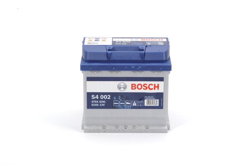 BOSCH Μπαταρία 12V  52Ah 470A, Δ+, S4, Blue Line
