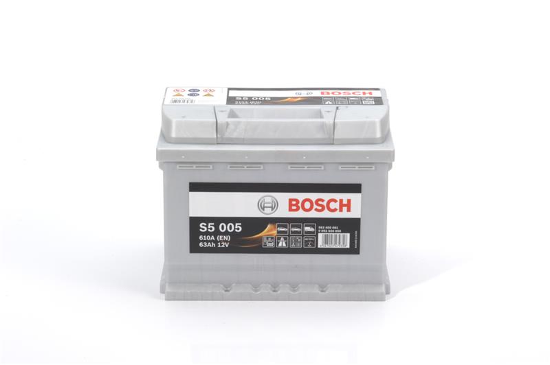 BOSCH Μπαταρία 12V  63Ah 610A, Δ+, S5, Black Line
